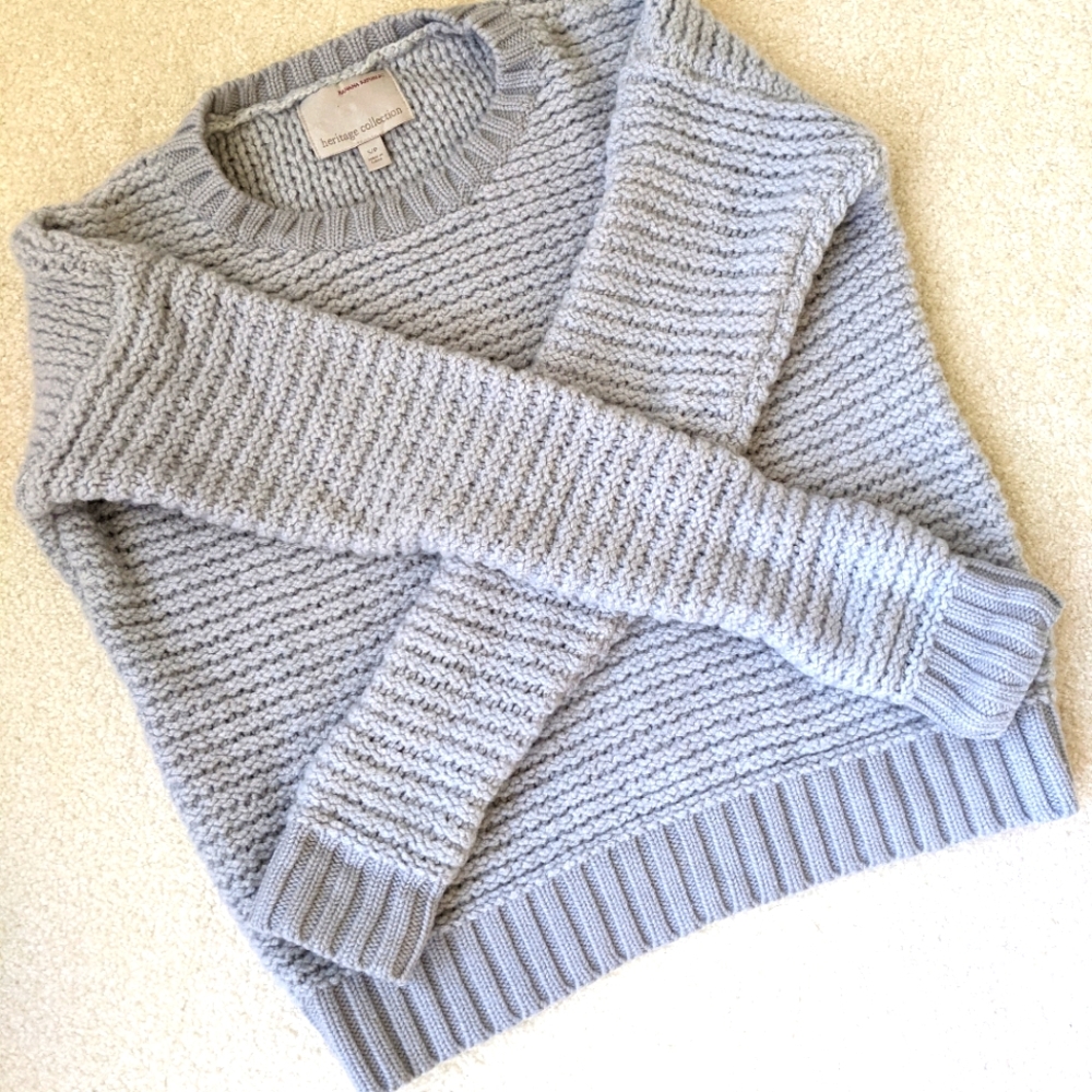Light Grey Chunky Banana Republic Sweater